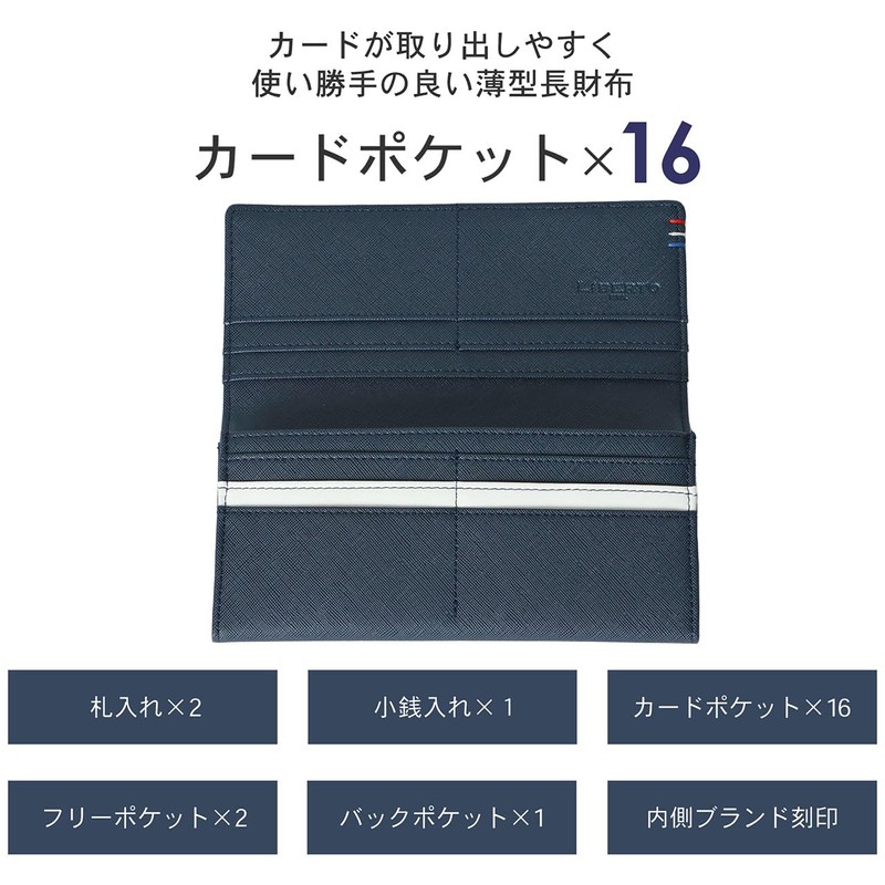 Edwin Men's Long Wallet, Stylish, Simple, Present, Black