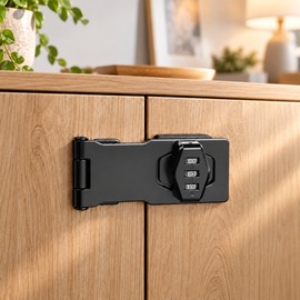 3-Digit Combination Cabinet & Drawer Lock – Keyless Password Security Bolt for Cabinets, Cupboards & Desks