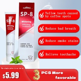 NASHUDA Probiotic Toothpaste is a fortified formula that balances oral microbes, removes stains and freshens breath. - Specification: 3PCS