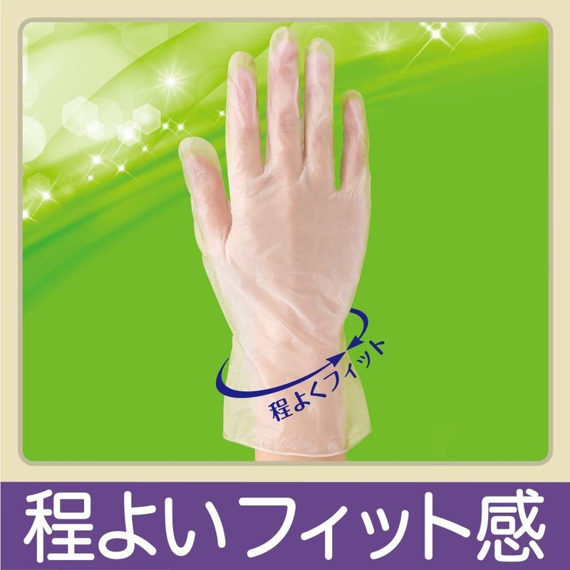 100 Pcs Vinyl Extra Thin Cleaning Disposable Small Translucent Gloves