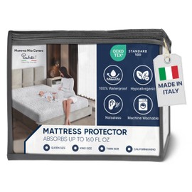 PAULATO BY GA.I.CO Waterproof Mattress Protector – Mattress Cover for King Size Bed – Breathable Noiseless Hypoallergenic Machine Washable – Premium Quality Cover with Elasticised Edges
