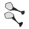 Pair Motorcycle Rearview Mirrors Black Visibility Replacement for Honda CBR