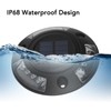 Solar Dock Light 12 LEDs Solar Driveway Light IP68 Waterproof