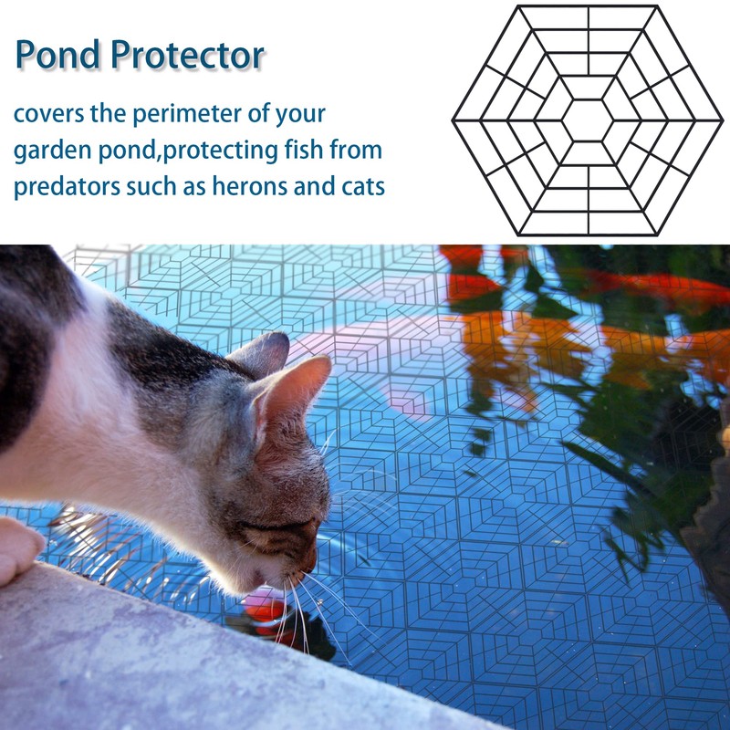 T-BOKO Pond Protectors - Pack of 20 Lightweight Plastic Floating