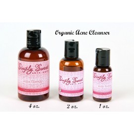 ACNE THERAPY KIT (4oz SET) Facial Cleanser Toner Moisturizer Blemish Skin Care Oily Clogged Pores Blackheads Pimples