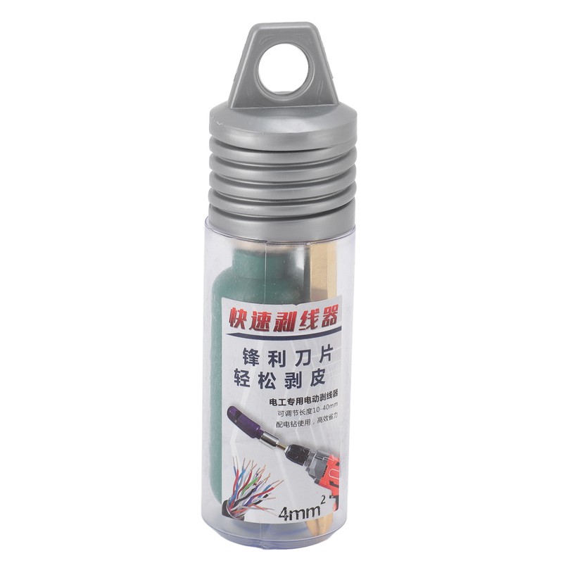 Electric Wire Stripper 4mm² Cable Quick Stripping Tool with 6.35mm