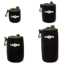 C-Rope Neoprene Lens Pouch with Fleece Lining, Lens Case for Lenses and Camera Accessories, black, Backpack