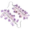 KYEYGWO Amethyst & Rose Quartz Healing Crystal Earrings for Women,