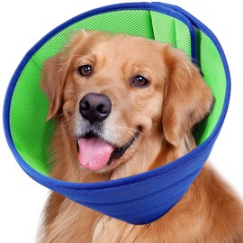Dog Cone Collar Recovery Collar for Dogs Protective Recovery Collars Neck Collar Surgery Puppy Quick Healing Breathable Comfy Elizabethan Collar Cone Anti-Bite/Lick for Large Dogs and Cat Fast Healing