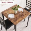 Garvee Dining Table Set for 2,Square Table and 2 Chairs