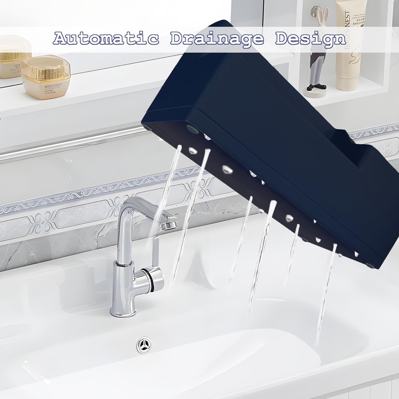 UNICYEEGAR Multi Use Bathroom Toothbrush Holder Organizer, Bathroom Countertop Toothpaste