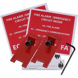 2 sets ELOCK-FA Fire Alarm Lock, E-Series Fire Lockout Kit, Red1