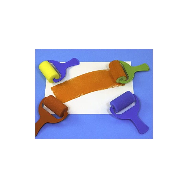 Craftplay Sponge Painting Rollers Pack of 4 - 7cm Roller