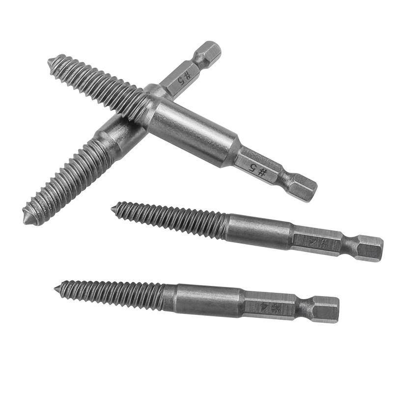 Gasea 10Pcs Damaged Screw Extractor and Remover Set, 1/4" Hex