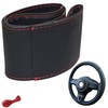Steering Wheel Cover 4-Piece Car Steering Wheel Cover for Lacing
