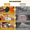 CAROD Upgraded Trash Bag Holder Cart with Storage Basket and