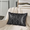 Cotpna Satin Pillowcase for Hair and Skin Retro Black Damask