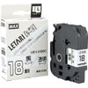 マックス ビーポップミニ テープカセット 18mm幅 透明に黒文字 LM-L518BC