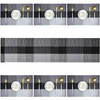 ADRIMER Placemats with Table Runner Set, Woven Vinyl Kitchen Tablemat