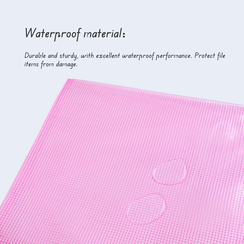 A5 10Pcs File Folder Plastic Wallets Zip Lock Bags Document