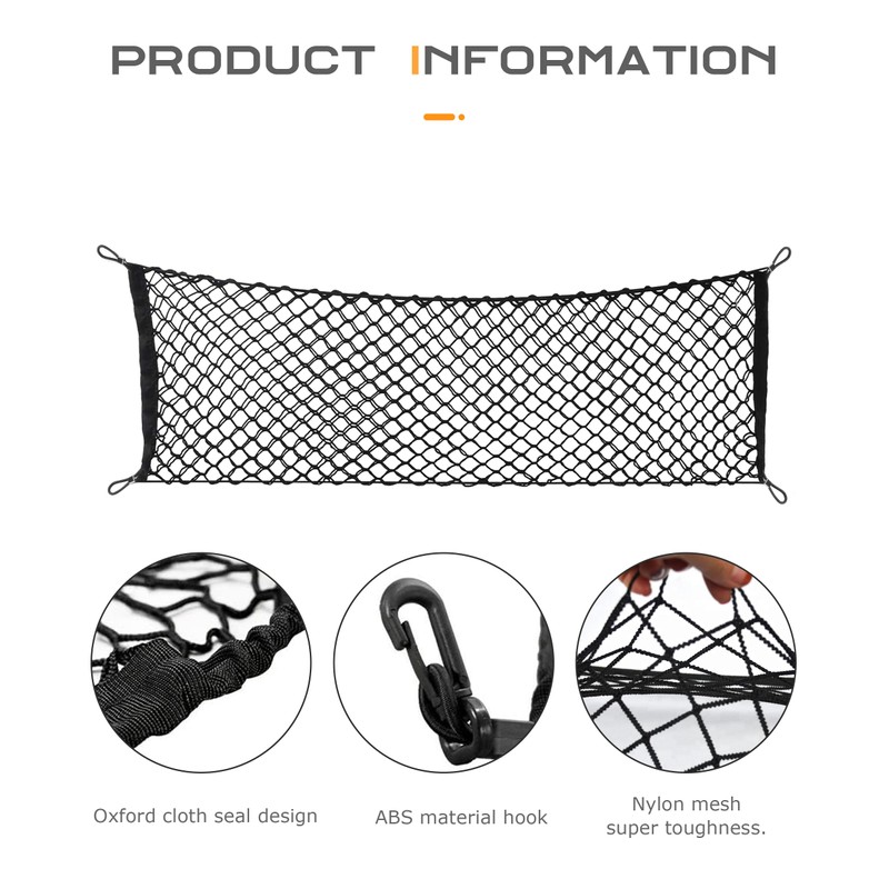 Flaconi Car Luggage Net, Car Net, Boot Net, Storage Net,