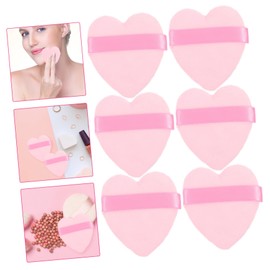 Healvian 6pcs Foundation Makeup Sponge Pads Soft Cosmetic Powder Puff for Loose Powder Application Easy to Clean for Travel and Home Use for Beginners and Precise Makeup Application