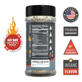 Grillaholics Twisted SPG + Smoke Seasoning - Salt Pepper Garlic and Hickory Smoke Powder Rub - All-Purpose BBQ Rub and Seasoning