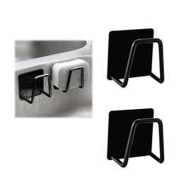 Pack of 2 sponge holder sink, sponge holder, sponge holder, sponge holder, kitchen sponge holder, stainless steel sponge holder, sponge holder kitchen without drilling, for storage in kitchen and