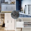 LONTAN 10 Black Cupboard Handles 96mm Kitchen Cupboard Handles Black