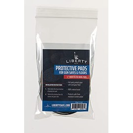 Liberty Safe - Protective Floor Pads 4 Inch Round 1/4' Thick Dark Brown