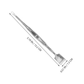 PACKOVE Stainless Steel Blackhead Tool Dual-Ended Facial Pimple Cleaner Spade for Nose Chin Forehead Portable Blackhead Scraper Extraction Tool for Deep Pore Cleaning