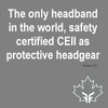 Protective Headband for Figure Skating by Forcefield - Black Neoprene