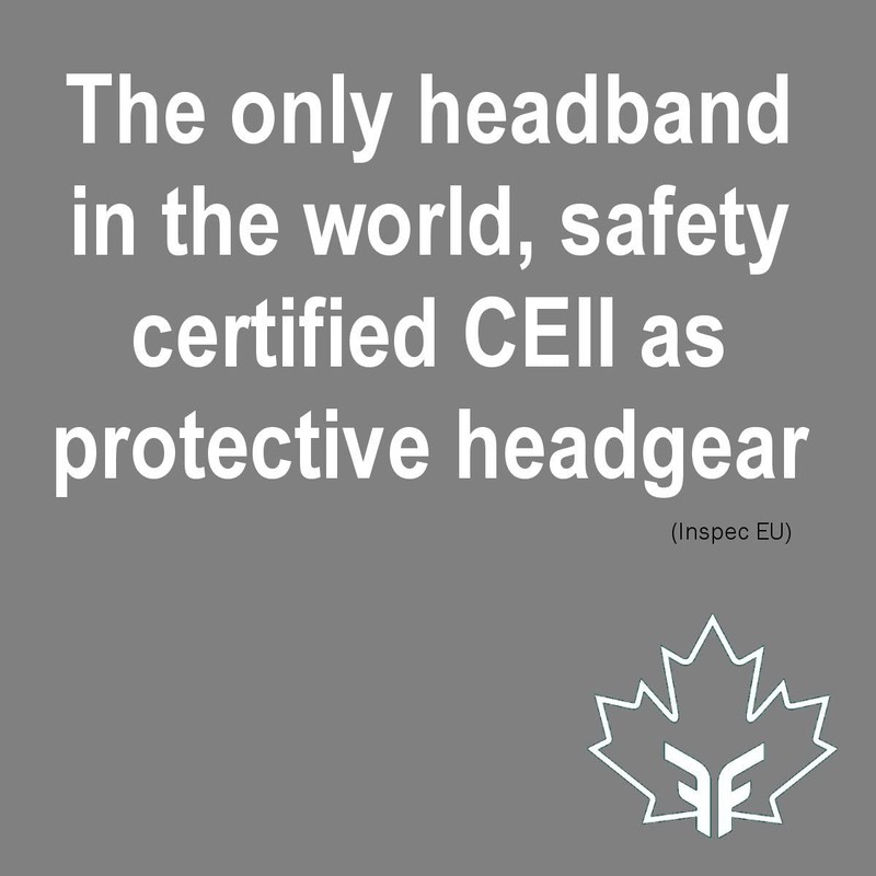 Protective Headband for Figure Skating by Forcefield - Black Neoprene
