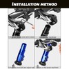 Ruikdly Handlebar Riser Bicycle Stem Height Adapter Handlebar Riser Made