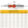 Leliafleury Countersink Drill Bit 2.8mm x 8mm HSS Drill Bit