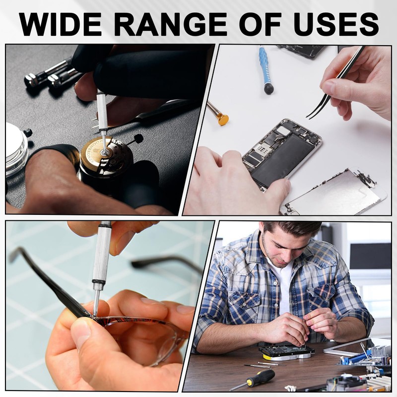 Glasses Repair Kit,Eyeglass Repair Kit with Screws, with Screws and