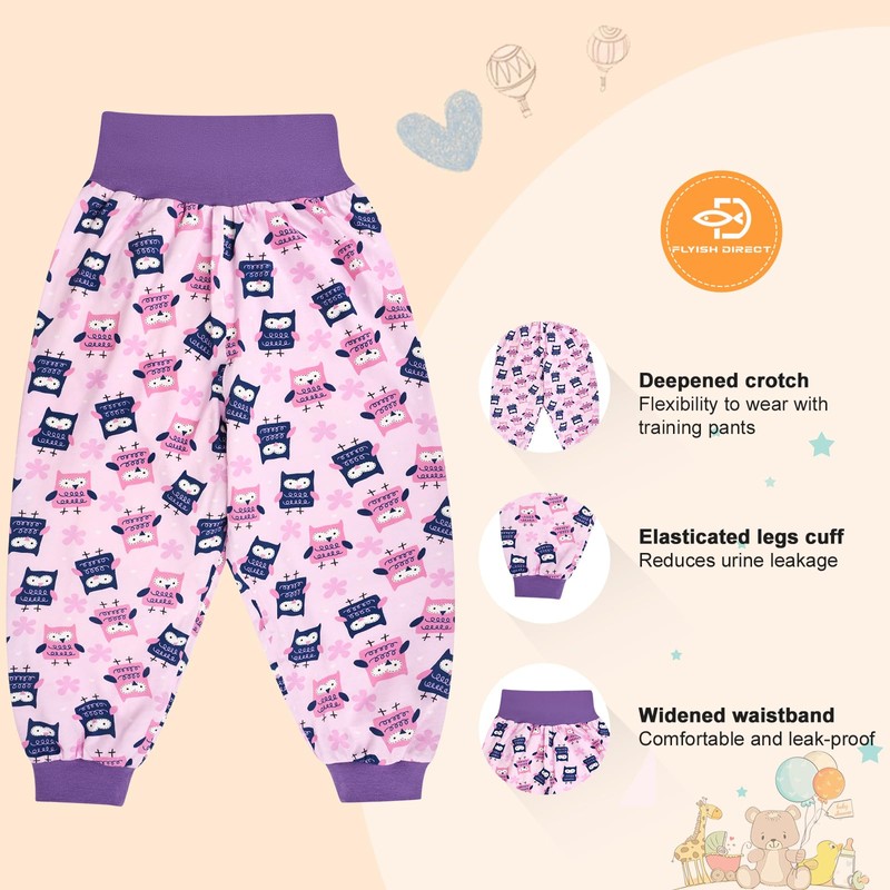 FLYISH DIRECT Baby Windelhosen, Baby Sleepy Windelhose für Kinder, 2