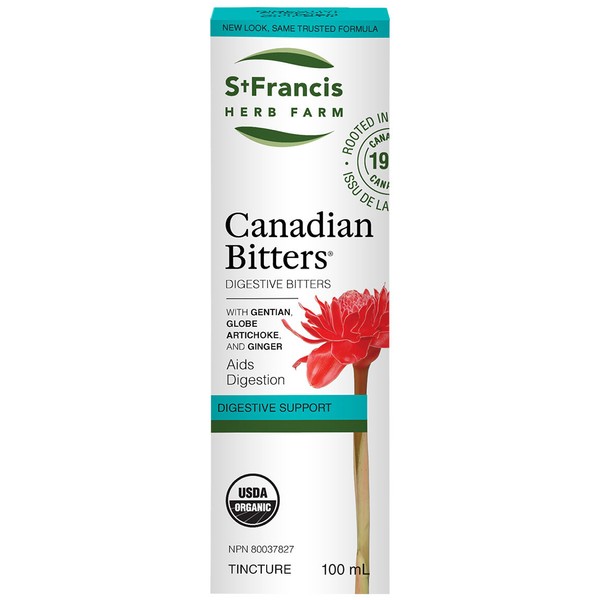 St. Francis Canadian Bitters, Digestive Bitters, Soothing relief of heartburn, indigestion, constipation, bloating, and gas, Value Pack 50ml + 30ml Maple Spray / Unflavoured