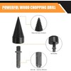 LSRVNM Wood Splitting Drill Bit 42mm + 32mm Log Splitter