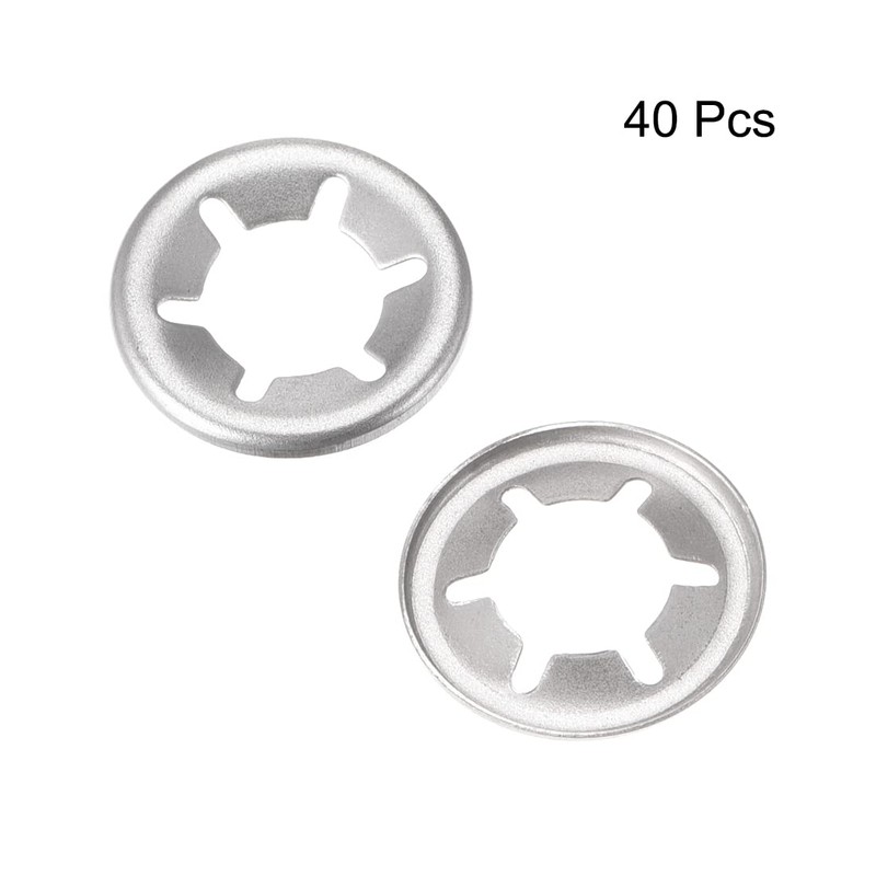 sourcing map M10 Washer 9.1mm I.D. 19mm O.D. Internal Tooth