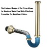 RANDOM Brass P Trap Bathroom Sink U-Shape 1-1/4 inch Sink