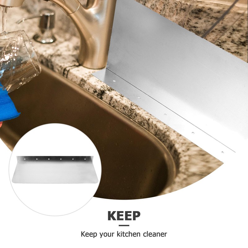 2PCS Sink Splashback Kitchen Sink Splash Guard Sink Water Splash