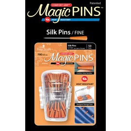 Taylor Seville Originals Comfort Grip Silk Fine Magic Pins-Sewing and Quilting Supplies and Notions-Sewing Notions-50 Count