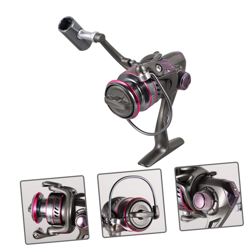 Sosoport 2pcs Portable Fishing Reel Wire Cup Left Right Interchangeable