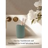 INGOFIN Ceramic Toothbrush Holder, 12 oz Toothpaste Holder Bathroom Cup,