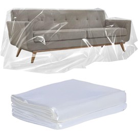 TUAKIMCE 1 Pack Plastic Sofa Cover, Sofa Storage Bag, Waterproof Sofas Protection Cover, Proof Dust Covers for Furniture, Sofa Protector Bags for Sofas, Bed,Couch,Ground, 300cm x 200cm