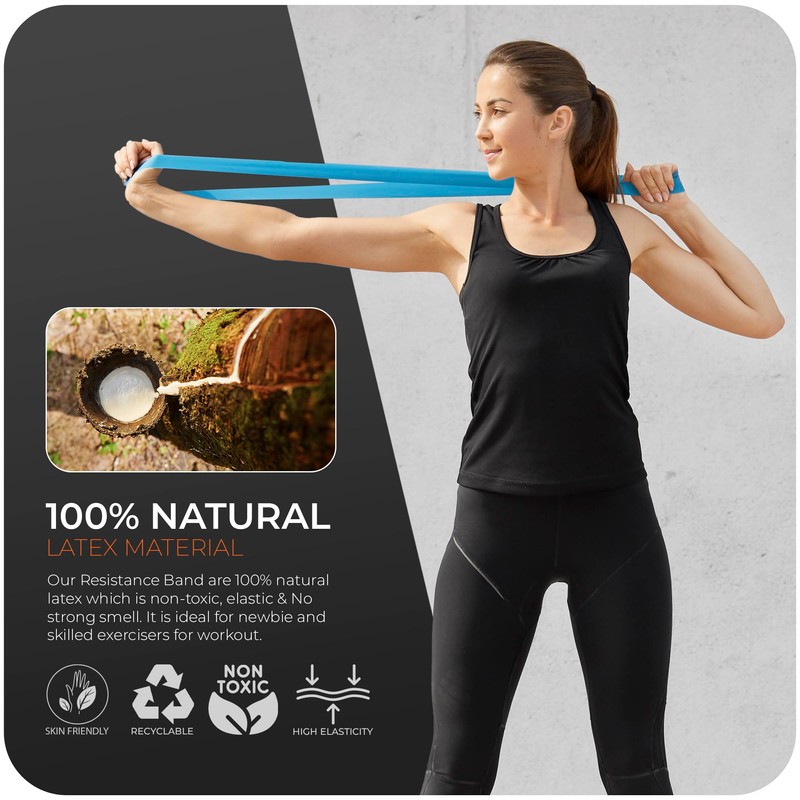 K-MART Resistance Bands Set of 5 - Exercise Band with
