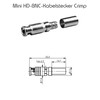 Sommer Cable 1 m Mini-BNC 6G 3G HD-SDI 4K Adapter