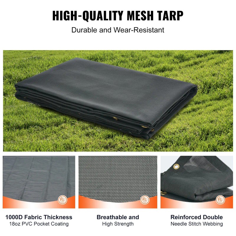 7 X 14 ft Heavy Duty PVC-Coated Dump Truck Mesh