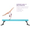 Sealoha 8ft Ultrasimple Adjustable&Foldable Balance Beam,High-Low Floor Beam Suede Gymnastics